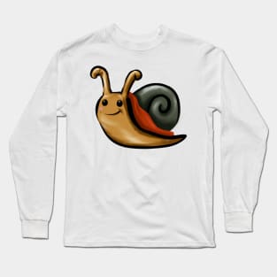 Cute Snail Drawing Long Sleeve T-Shirt